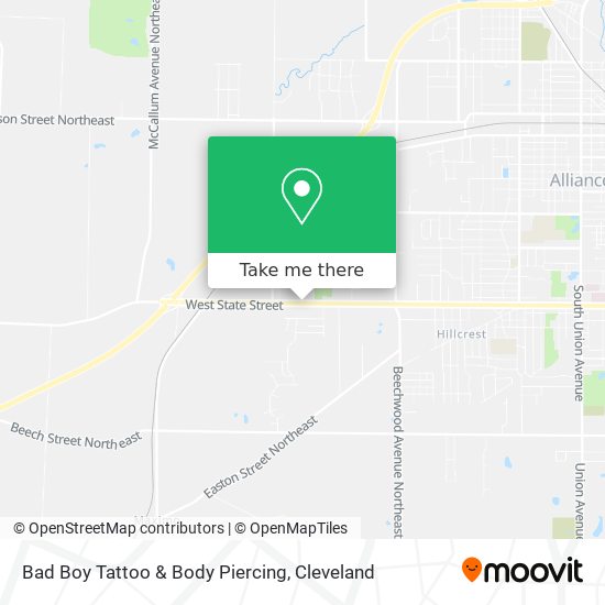 Bad Boy Tattoo & Body Piercing map