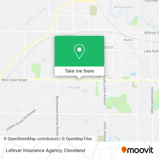 Lefever Insurance Agency map
