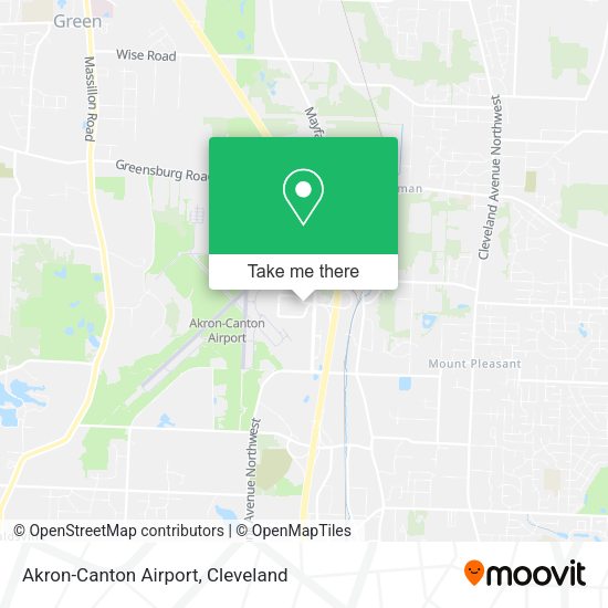 Akron-Canton Airport map