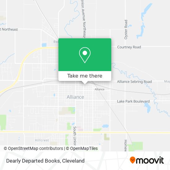 Dearly Departed Books map