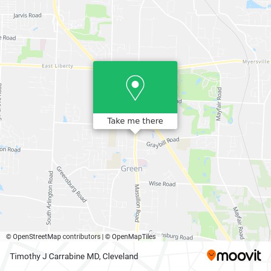 Mapa de Timothy J Carrabine MD