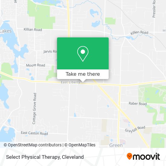 Select Physical Therapy map