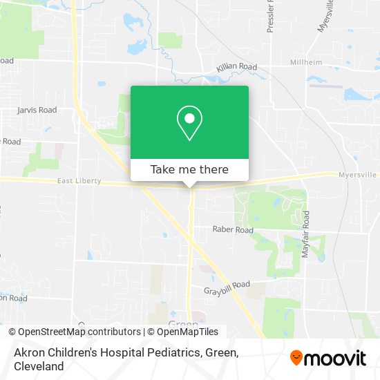Mapa de Akron Children's Hospital Pediatrics, Green