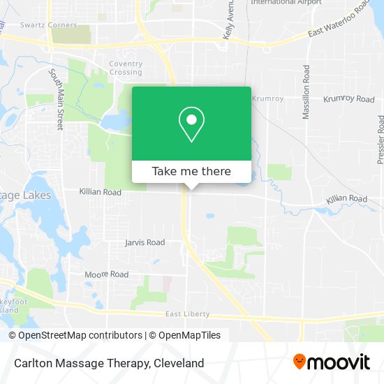 Carlton Massage Therapy map