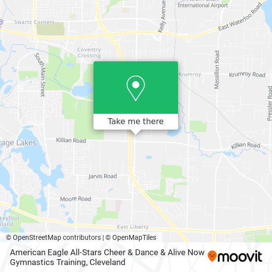 Mapa de American Eagle All-Stars Cheer & Dance & Alive Now Gymnastics Training