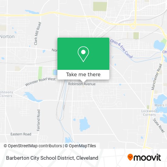 Barberton City School District map