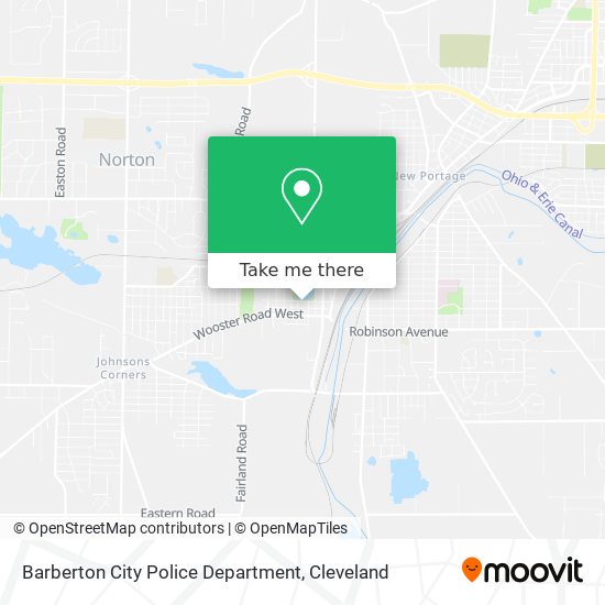 Barberton City Police Department map