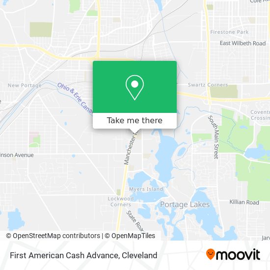 Mapa de First American Cash Advance