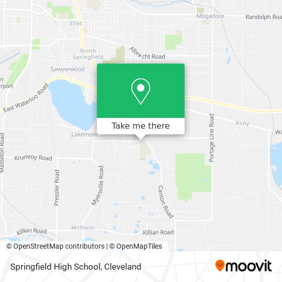 Mapa de Springfield High School