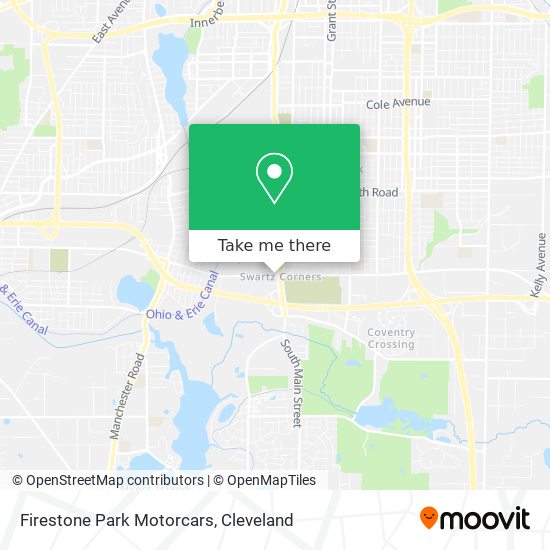 Firestone Park Motorcars map