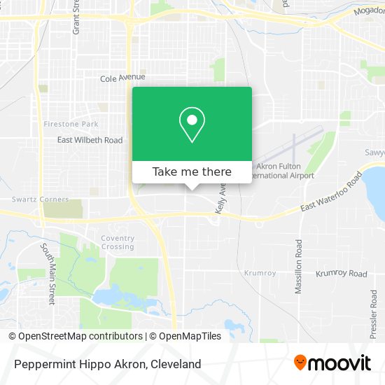 Peppermint Hippo Akron map