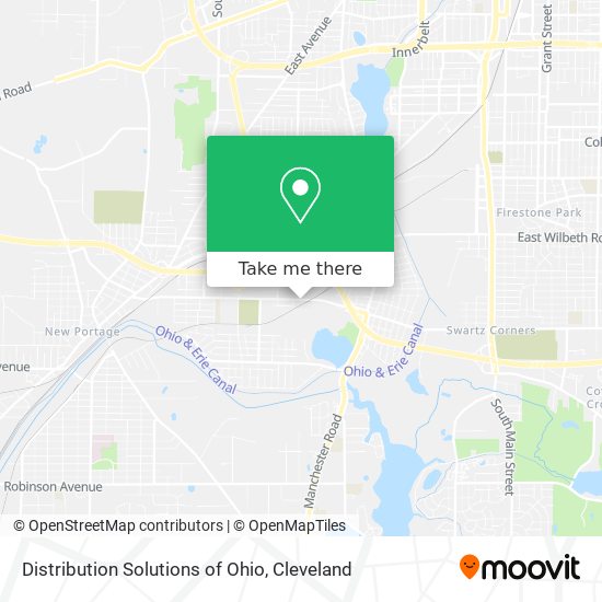 Mapa de Distribution Solutions of Ohio