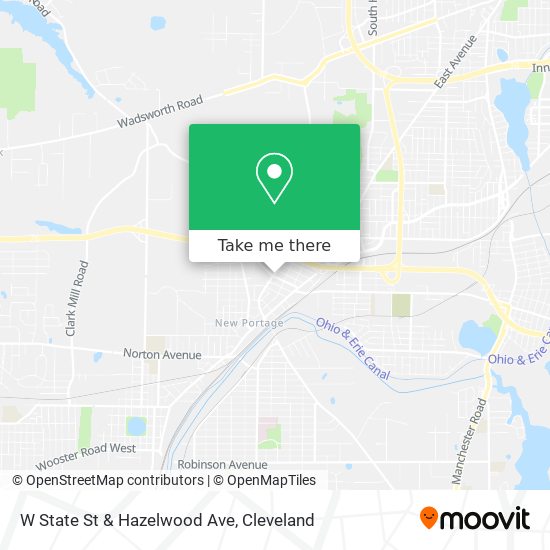 Mapa de W State St & Hazelwood Ave