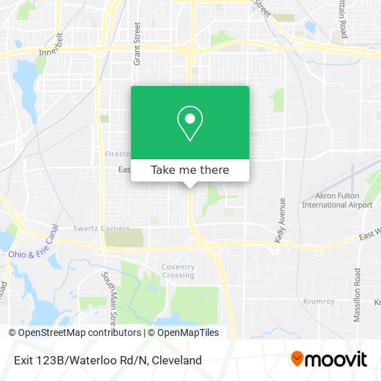Exit 123B/Waterloo Rd/N map