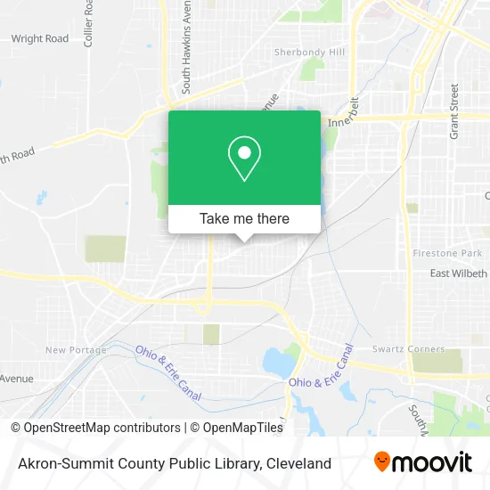 Mapa de Akron-Summit County Public Library