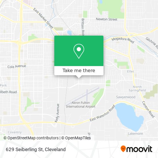 629 Seiberling St map