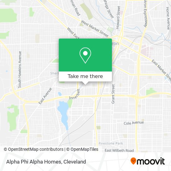 Mapa de Alpha Phi Alpha Homes