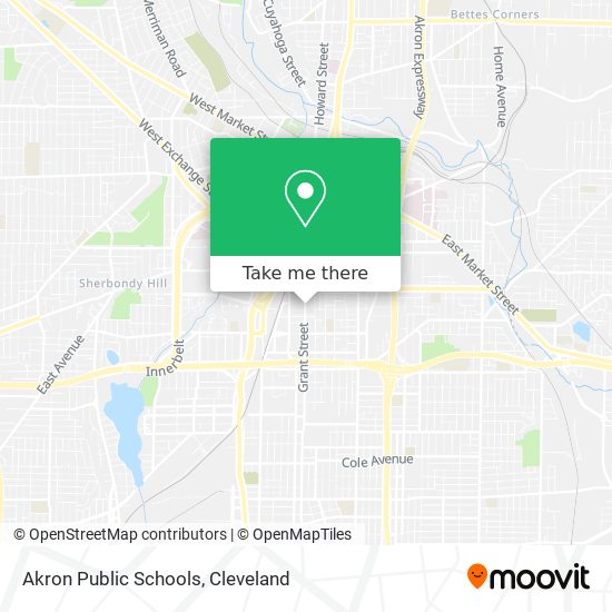 Mapa de Akron Public Schools