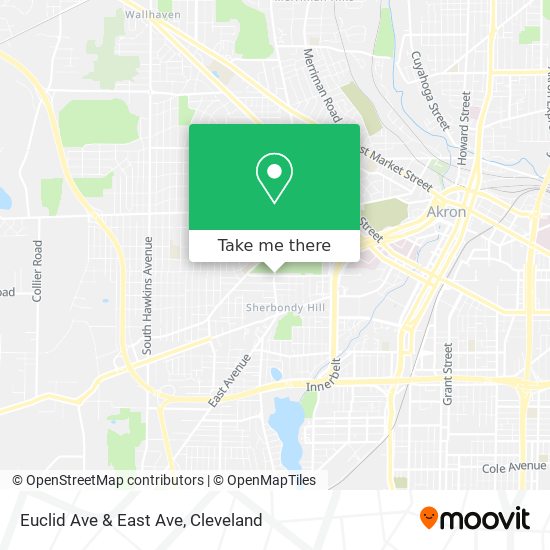 Euclid Ave & East Ave map