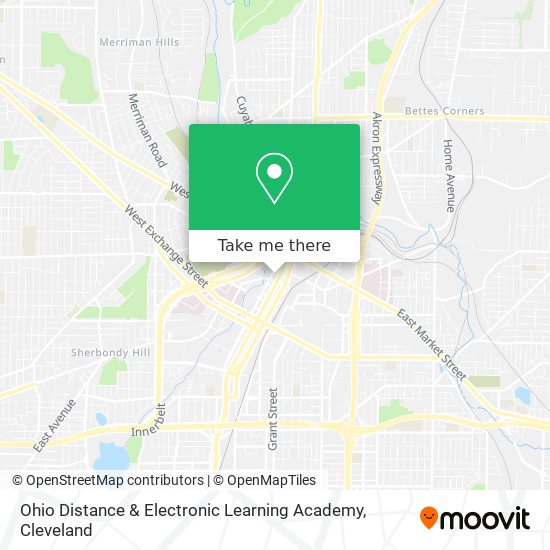 Ohio Distance & Electronic Learning Academy map