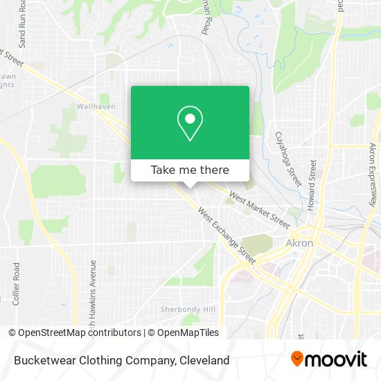 Mapa de Bucketwear Clothing Company