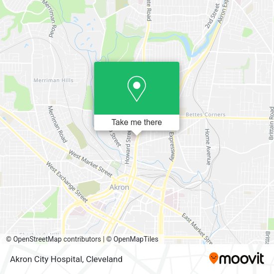 Mapa de Akron City Hospital