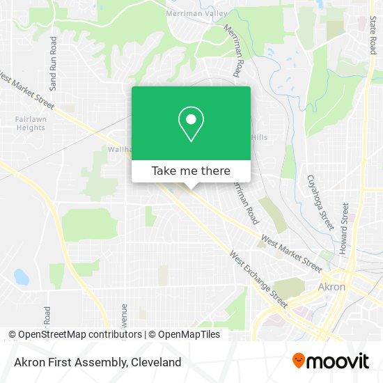Mapa de Akron First Assembly