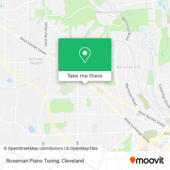 Roseman Piano Tuning map