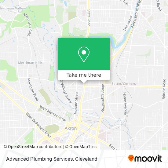 Advanced Plumbing Services map