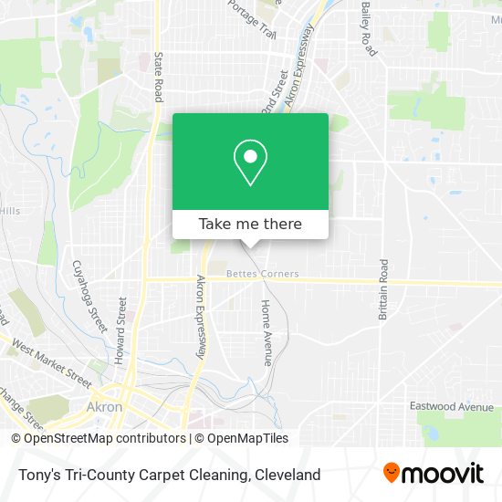 Tony's Tri-County Carpet Cleaning map