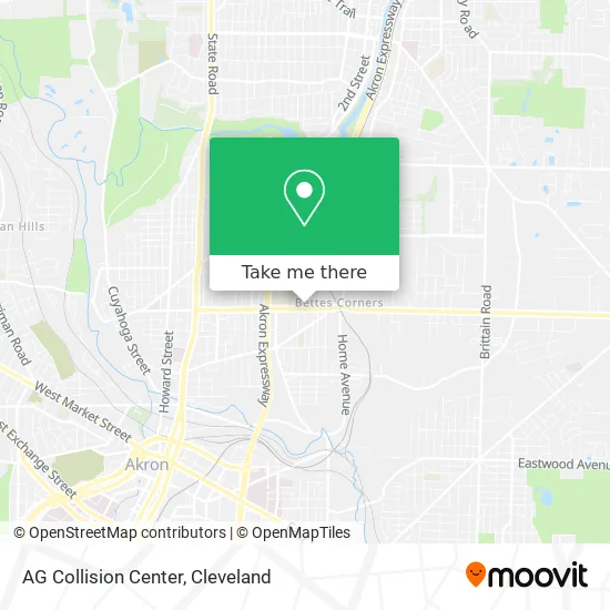 AG Collision Center map