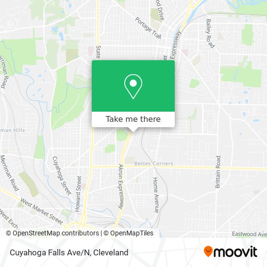 Cuyahoga Falls Ave/N map