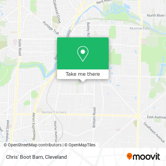 Mapa de Chris' Boot Barn