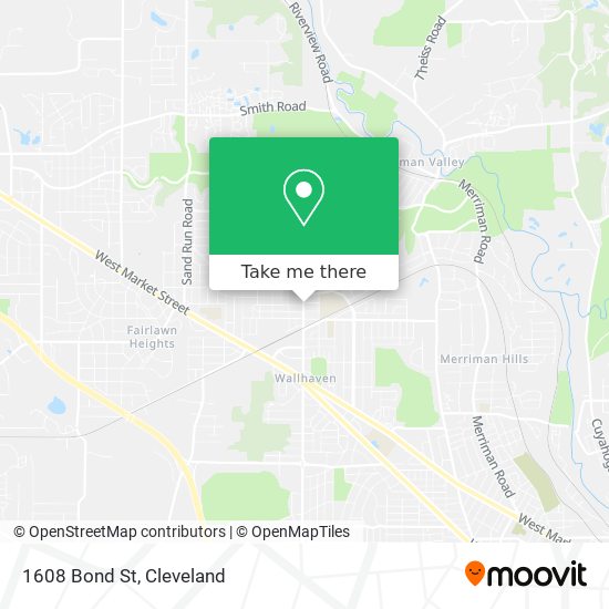Mapa de 1608 Bond St