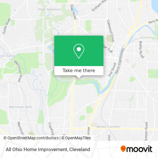 All Ohio Home Improvement map