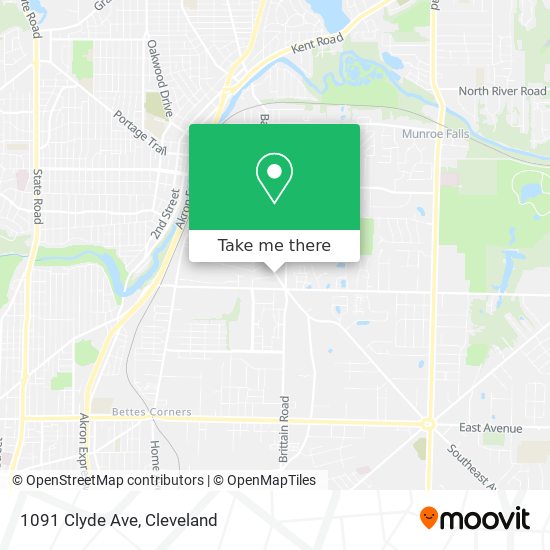 Mapa de 1091 Clyde Ave