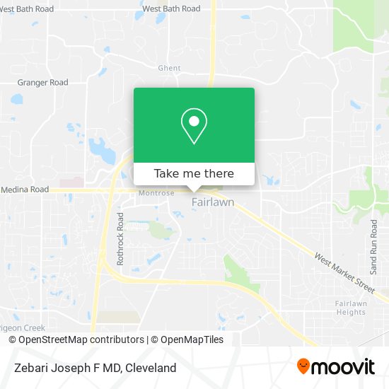 Zebari Joseph F MD map