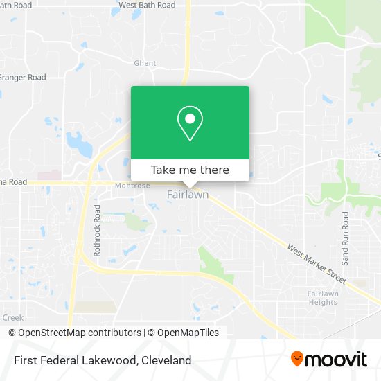 First Federal Lakewood map