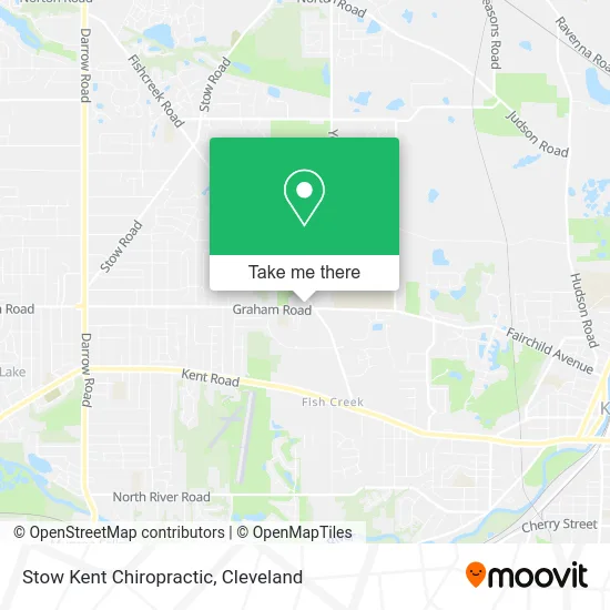 Stow Kent Chiropractic map