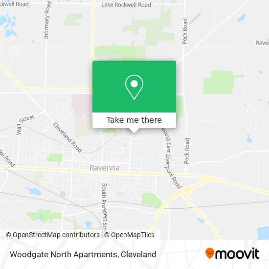 Woodgate North Apartments map