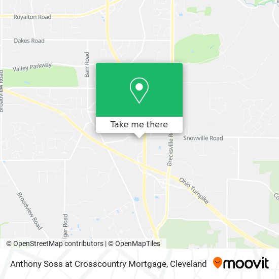 Anthony Soss at Crosscountry Mortgage map