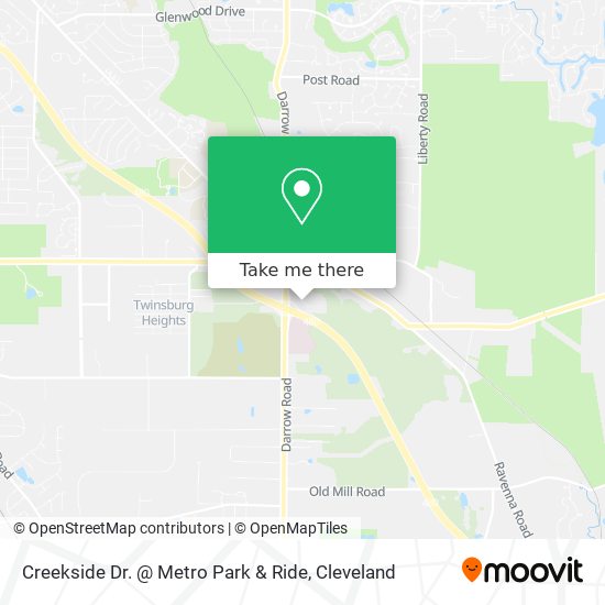 Creekside Dr. @ Metro Park & Ride map