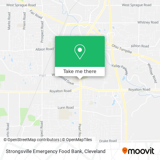 Mapa de Strongsville Emergency Food Bank