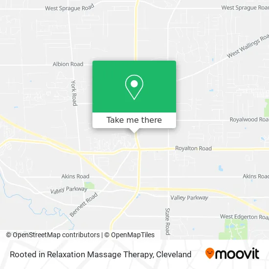 Rooted in Relaxation Massage Therapy map