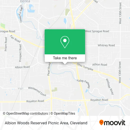 Albion Woods Reserved Picnic Area map
