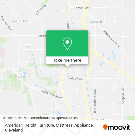 Mapa de American Freight Furniture, Mattress, Appliance