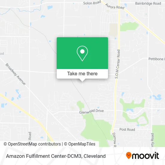Amazon Fulfillment Center-DCM3 map