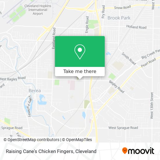 Mapa de Raising Cane's Chicken Fingers