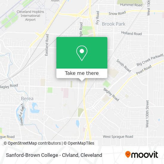 Sanford-Brown College - Clvland map