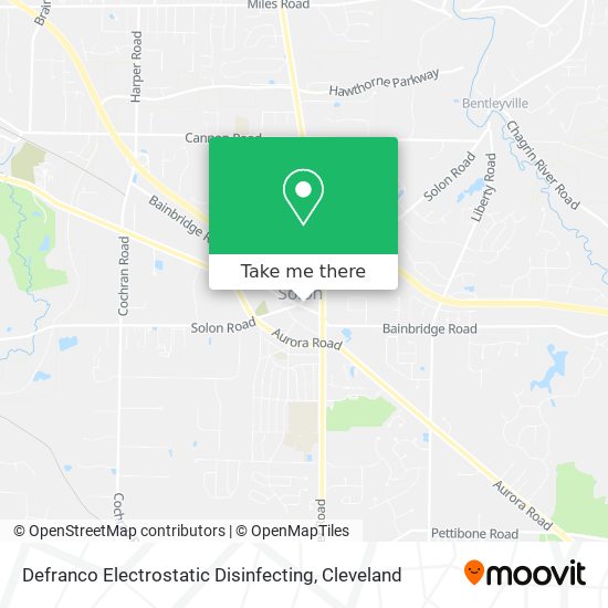 Defranco Electrostatic Disinfecting map